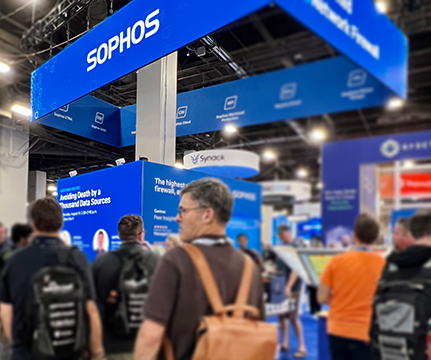 Sophos event booth