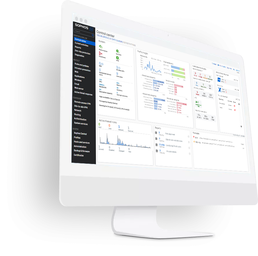 Sophos firewall user interface graphic