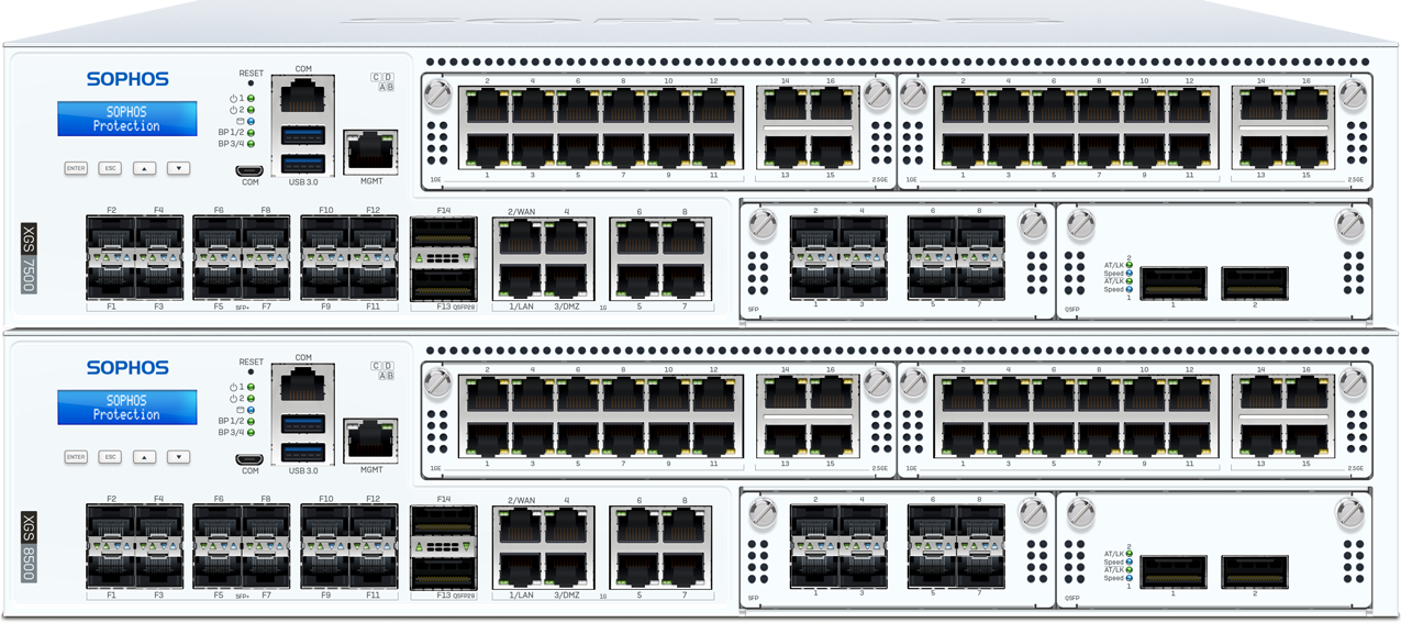 XGS firewall 7500 8500 stack